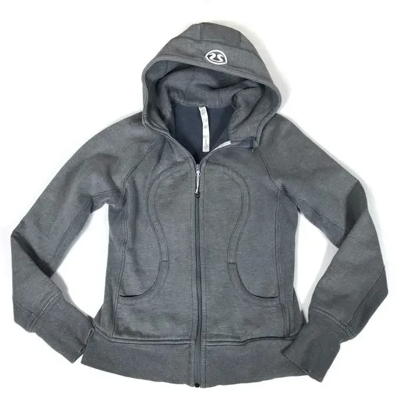 Lululemon scuba gray sparkle hoodie jacket - Picture 1 of 9